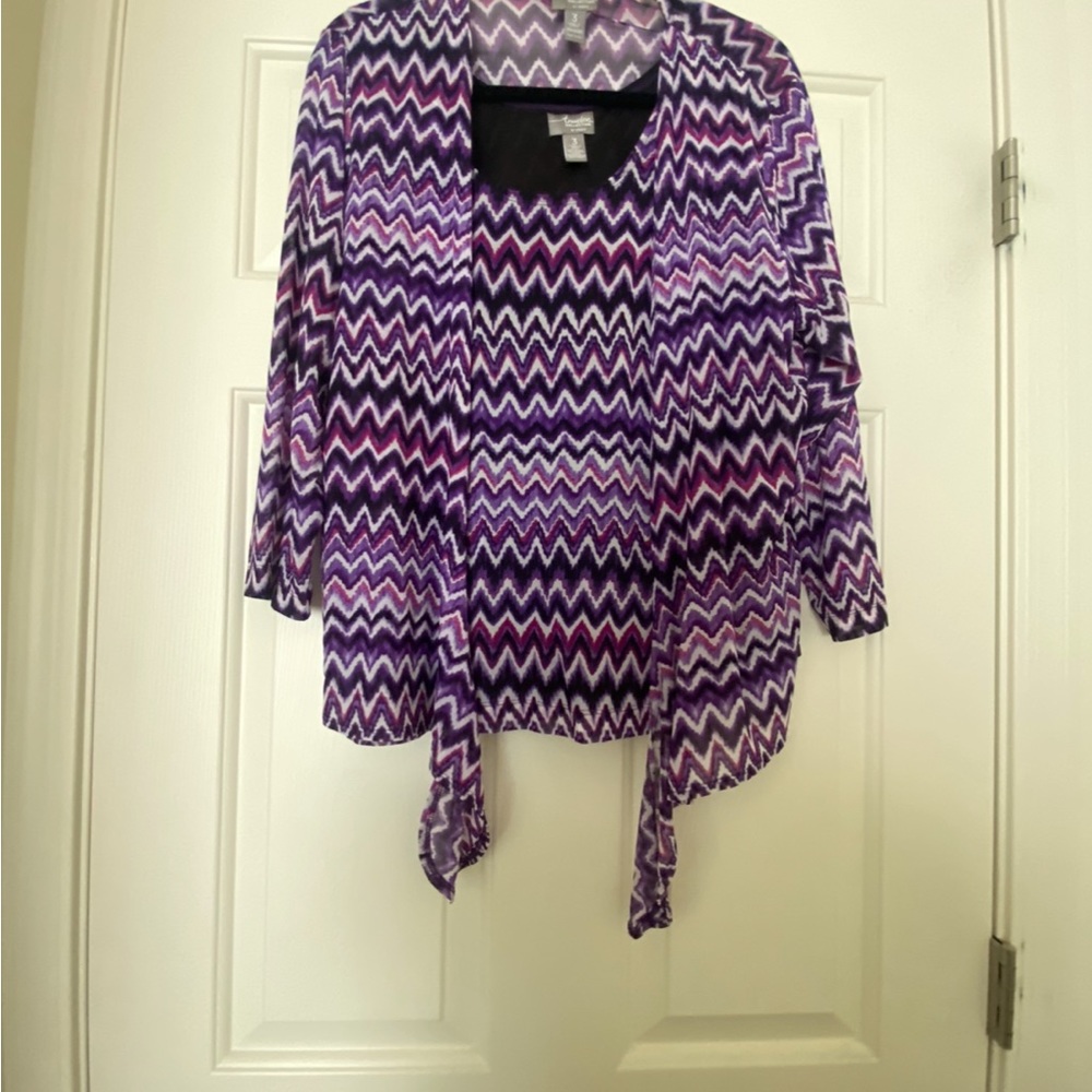 Chicos Travelers tank top set-SZ 3